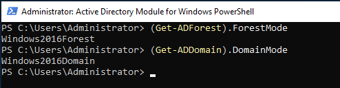 Powershell Active Directory Domain ve Forest Function Levels