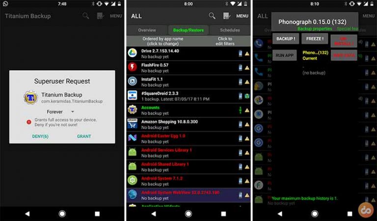 ما هي طريقة نسخ جميع محتوياتك هاتفك الاندرويد احتياطيًا واسترجاعها مرة أخرى؟ 12 Backup Android apps with data using Titanium Backup