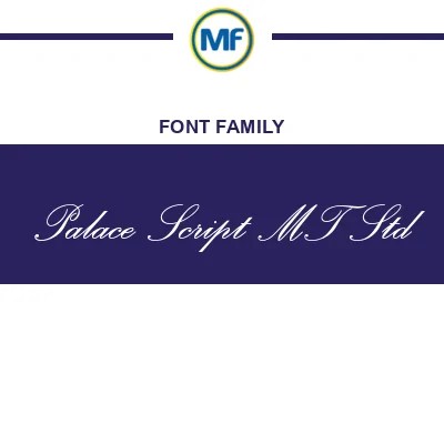 Palace Script Mt Std Font Family Free Download Maisfontes