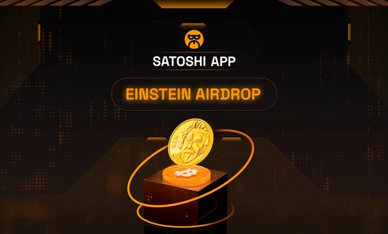 Satoshi mining app Einstein airdrop interface