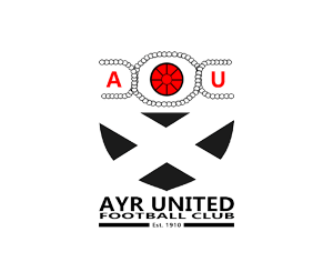 Ayr Utd redesigned badge - black shieldless version