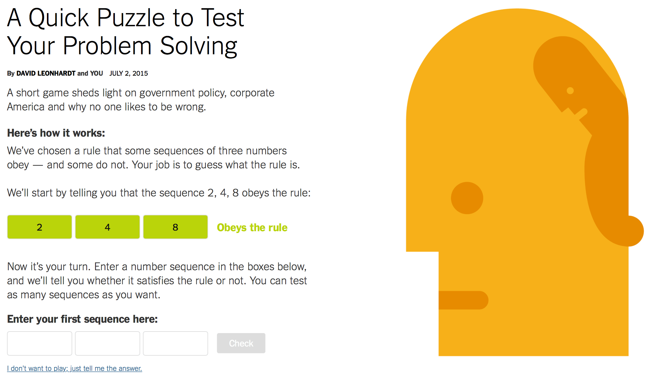 Problem solving
