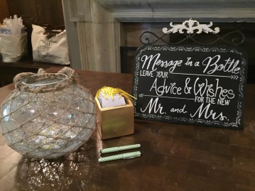 Handwritten wish box at Toronto wedding