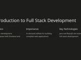 Navigating A Full Stack Developer Course With Java And Reactjs Pptx Pptx