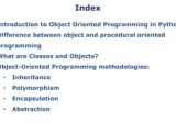 Object Oriented Programming Using Python Pdf