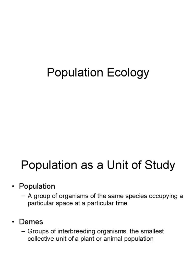 Population Ecology 1207791170078201 9 | PDF | Logistic Function | Area