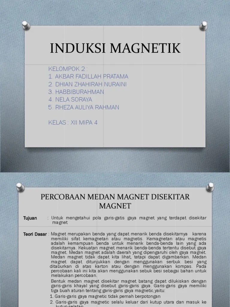 1-2.ppt Fisika Induksi Magnetik | PDF