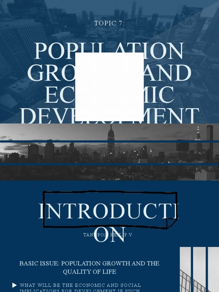 Population Growth And Economic Development: Topic 7 | PDF | Population ...
