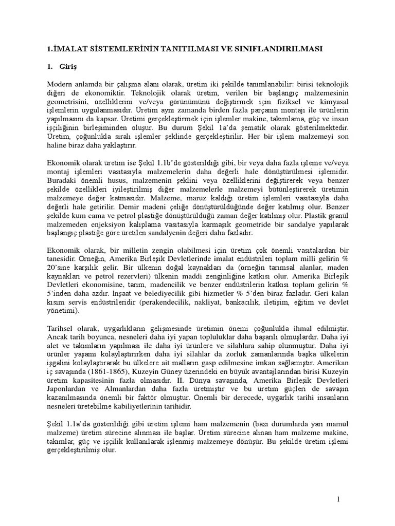 Temel Imalat Yontemleri | PDF