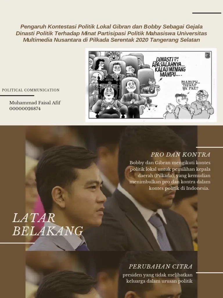 Polcom Faiz - Dinasti Politik | PDF