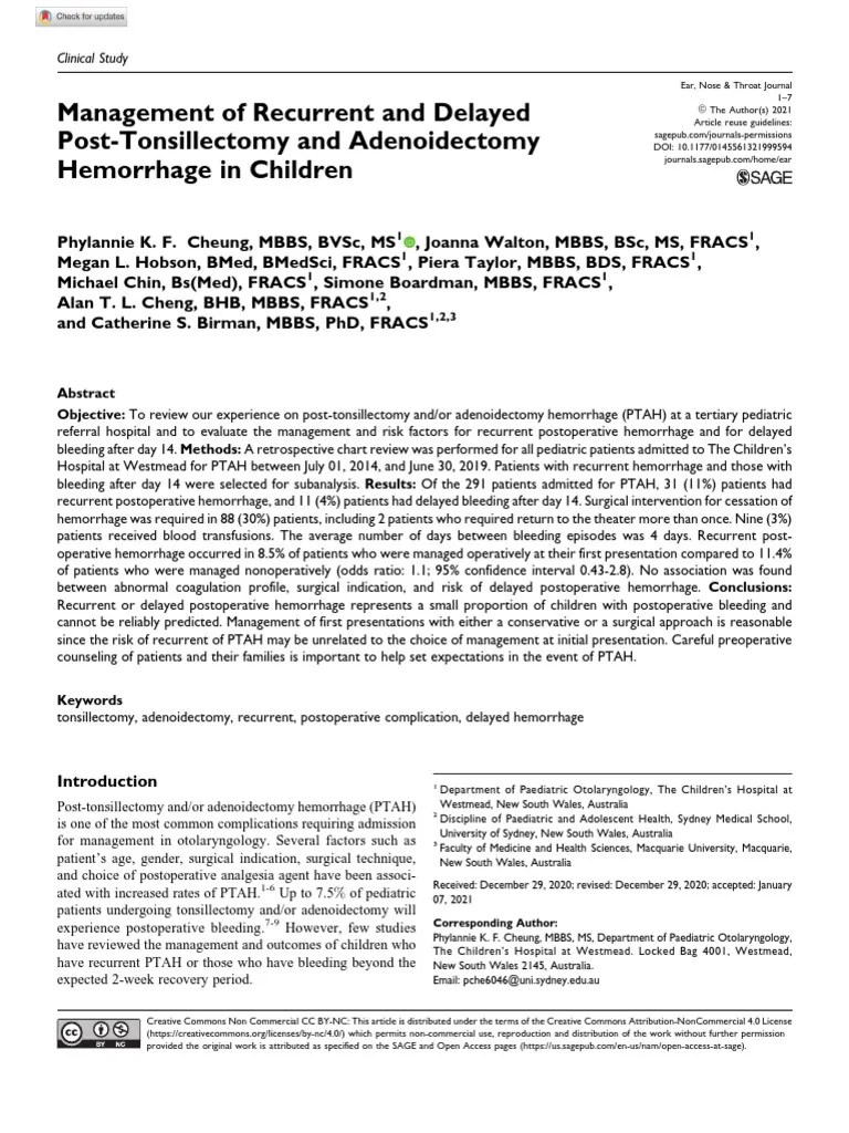 Management Strategies And Outcomes Of Recurrent And Delayed Post ...