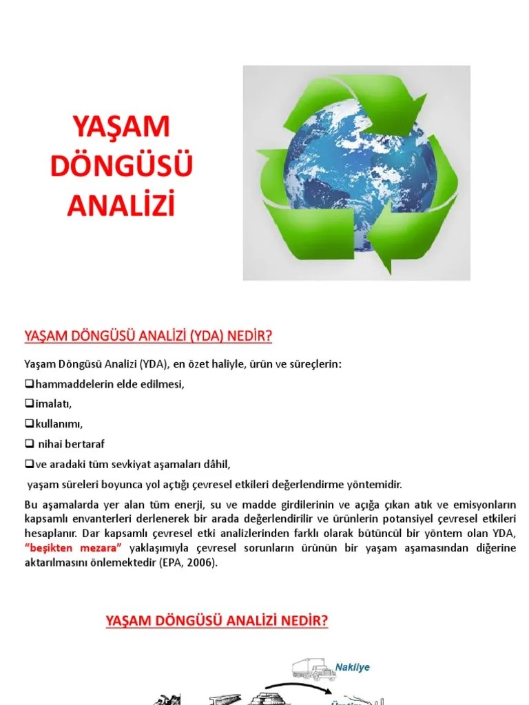 HAFTA - Yaşam Döngüsü Analizi | PDF