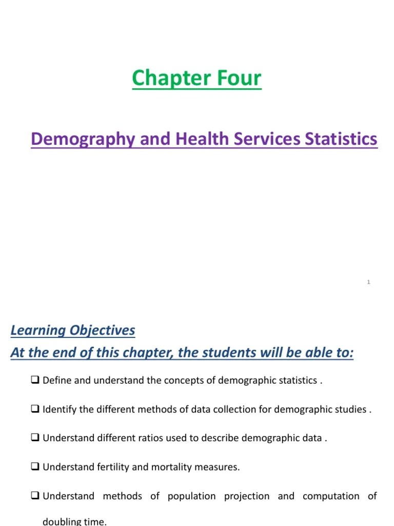 Demography $ Health Statistics PDF | PDF | Demography | Census