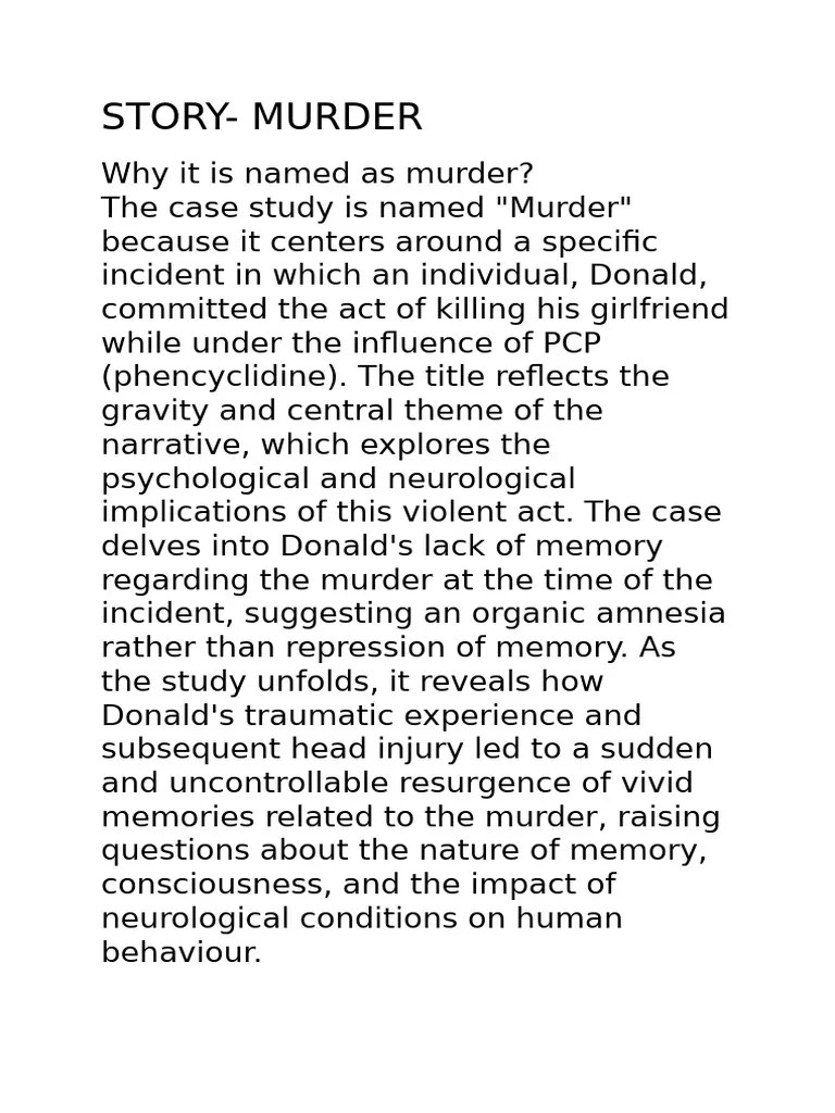 Murder | PDF