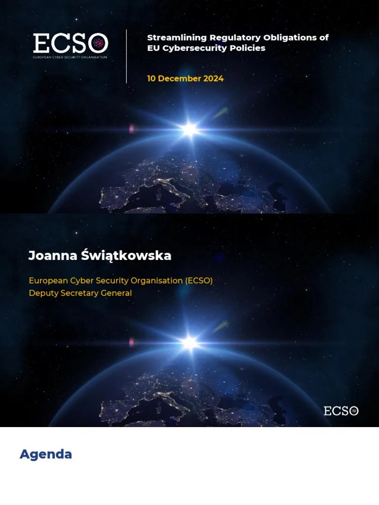 ECSO__Streamlining Regulatory Obligations Of EU Cybersecurity Policies ...
