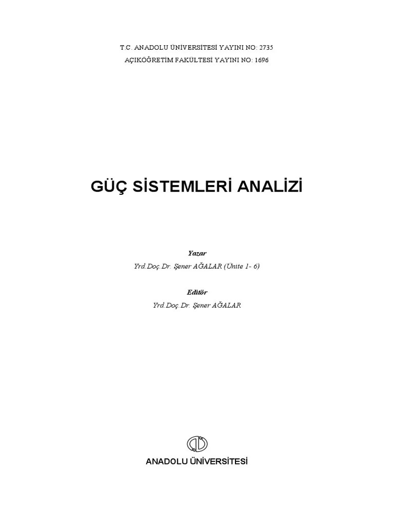 Guc Sistemleri Analizi PDF | PDF