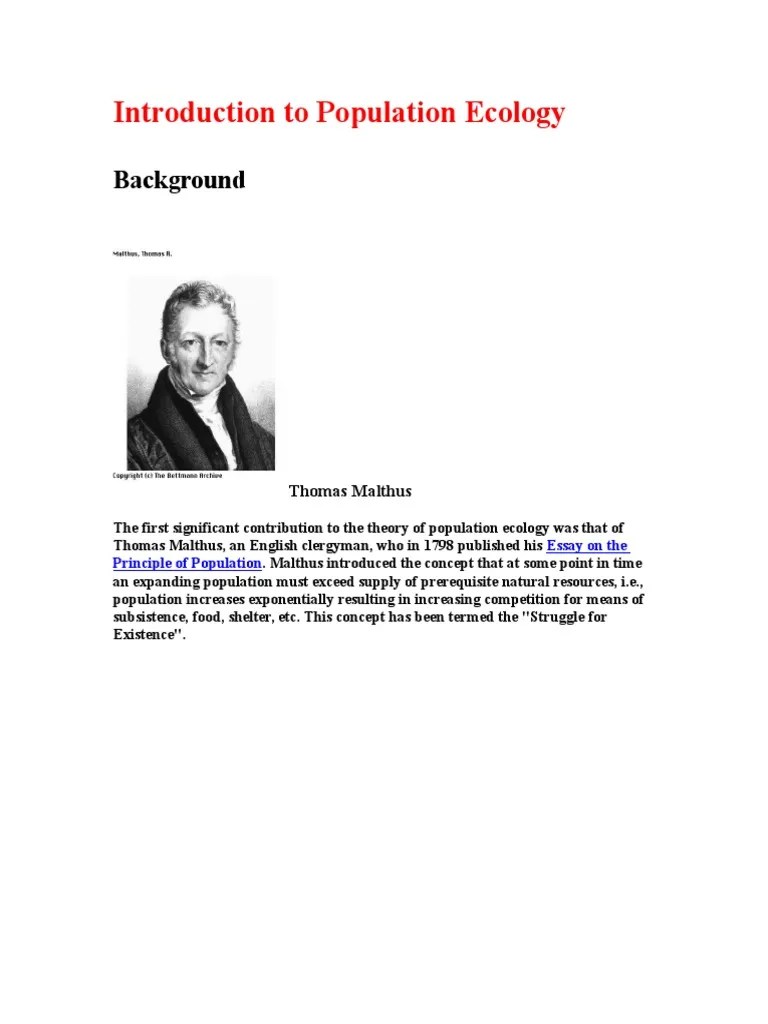 Introduction To Population Ecology | PDF | Predation | Introduced Species