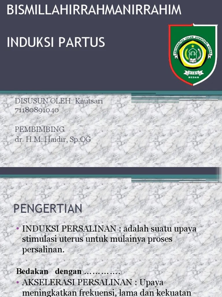 Induksi Persalinan PPT Obgyn | PDF