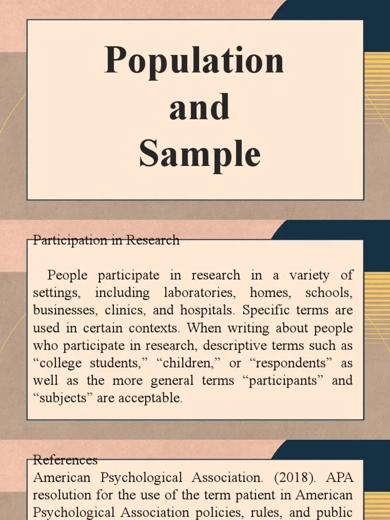 Population And Sample | PDF