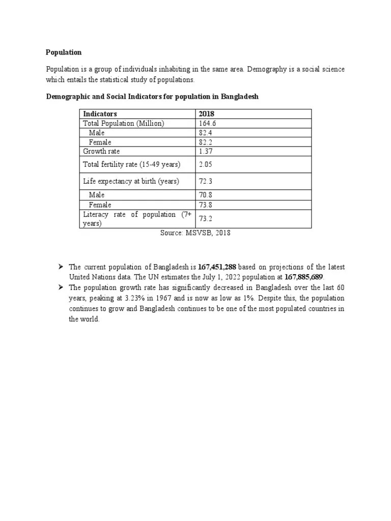 Population | PDF | Population | Demography