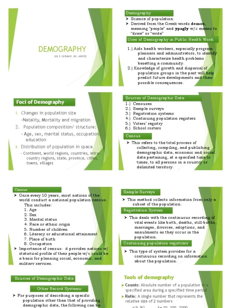 CHN Demography | PDF | Demography | Prevalence