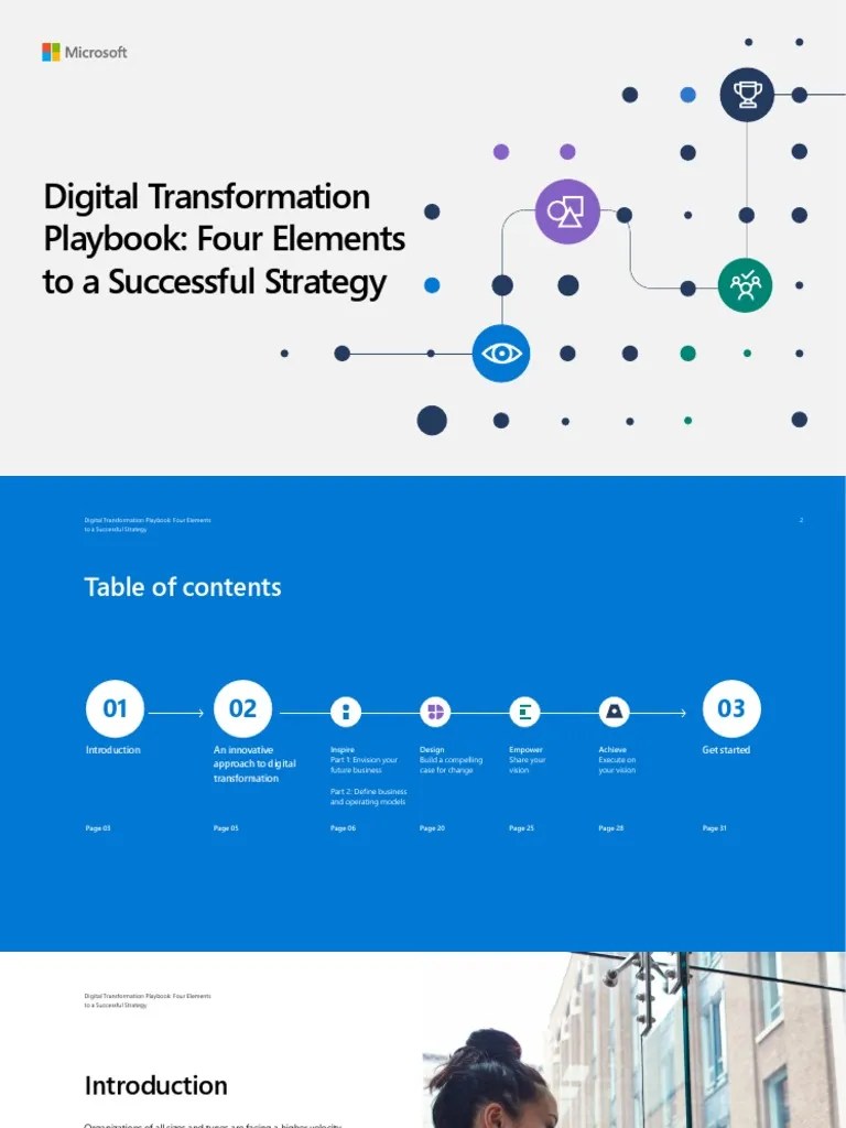 Digital Transformation Playbook Four Elements To A Successful Strategy ...