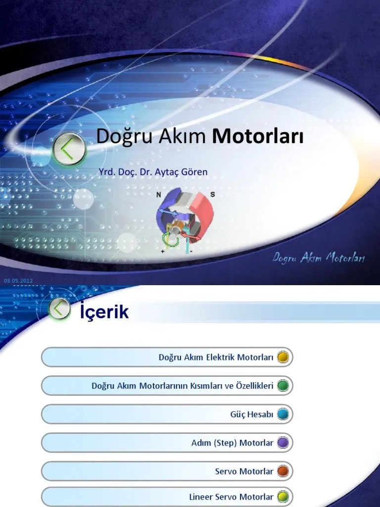Doğru Akım Motorları | PDF