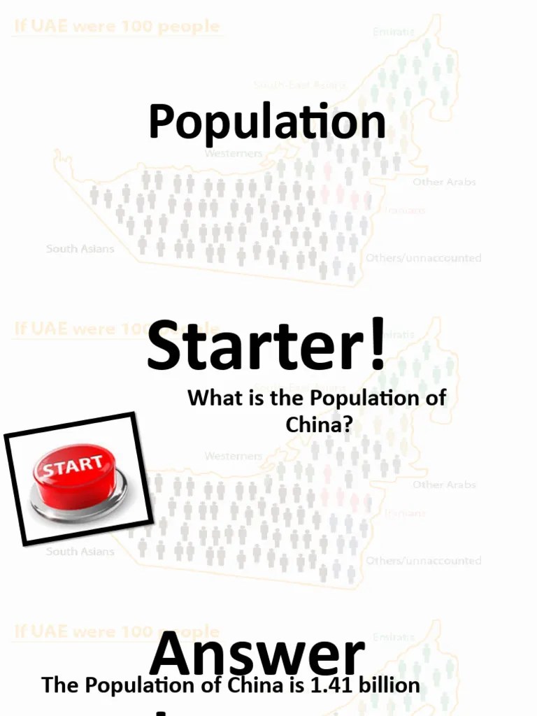 Population - Lesson 1 | PDF