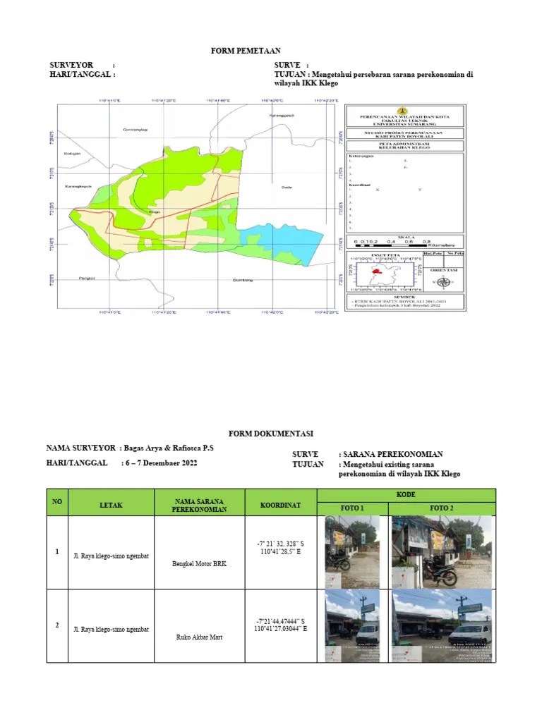 Contoh Form Survey | PDF