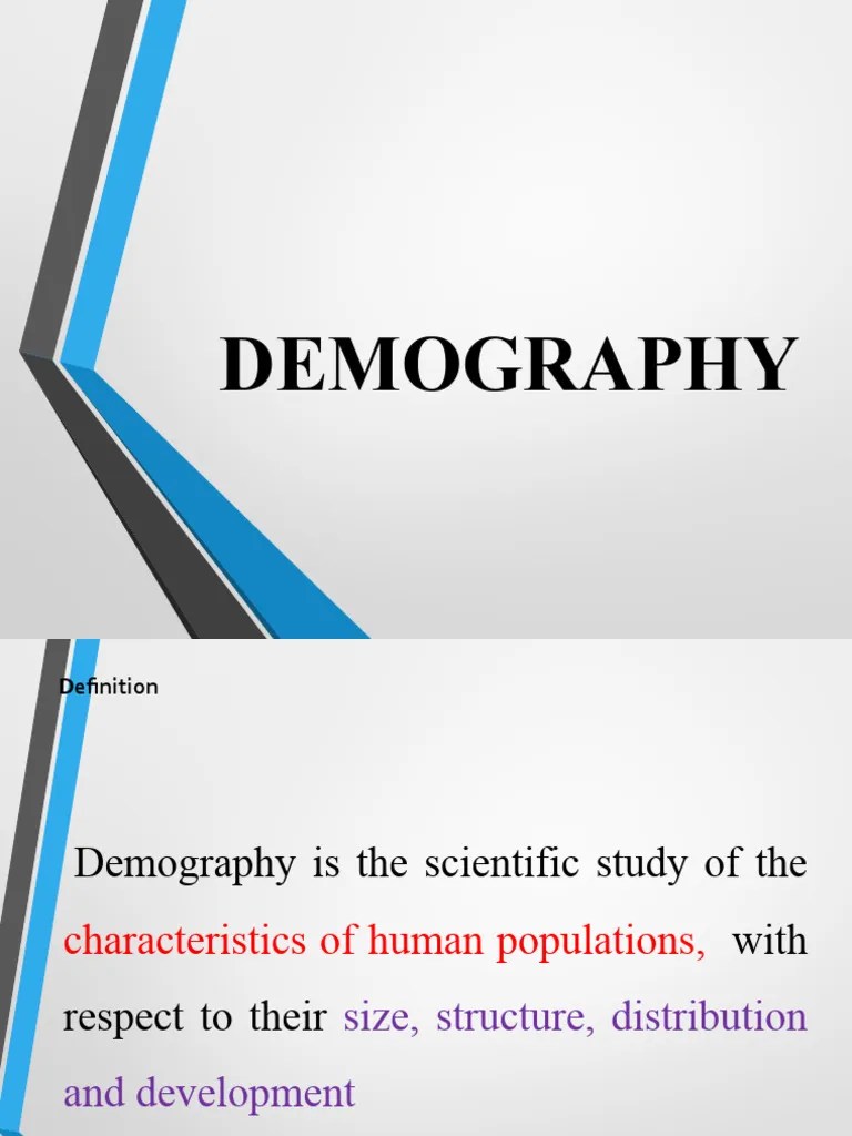 DEMOGRAPHY | PDF