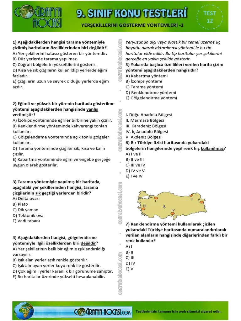 12-Yersekillerini-Gosterme-Yontemleri-II | PDF