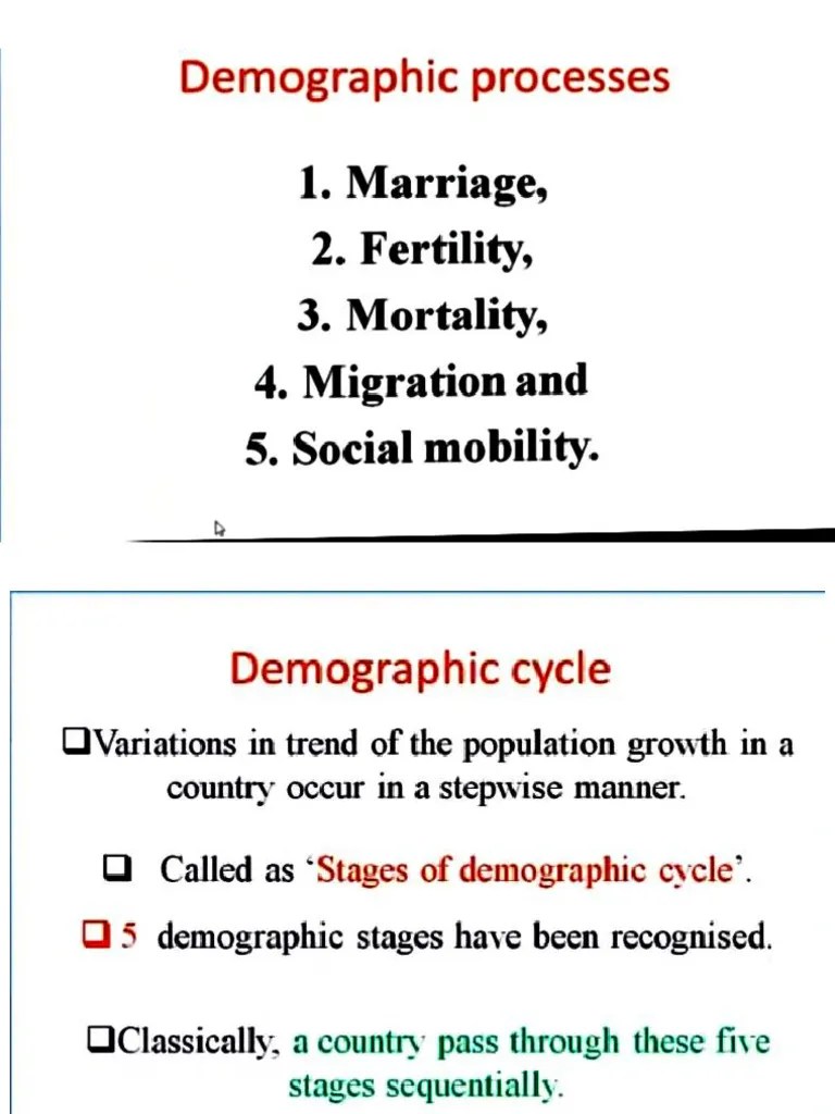 Demography Short Note | PDF
