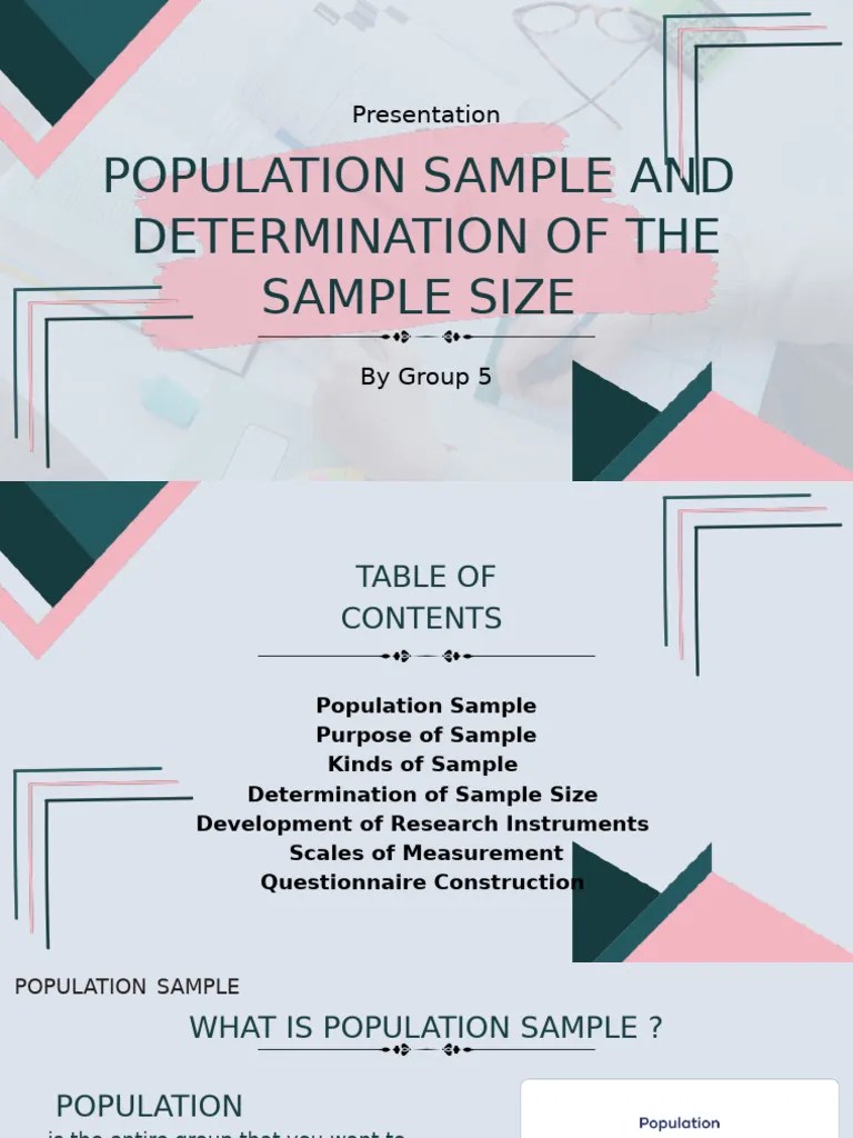 POPULATION SAMPLE | PDF
