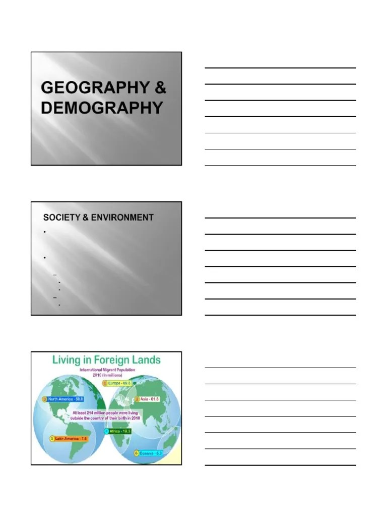 ISS1010_-_Lecture_07_-_Geography_&_Demography_-_20 | PDF | Seven Deadly ...