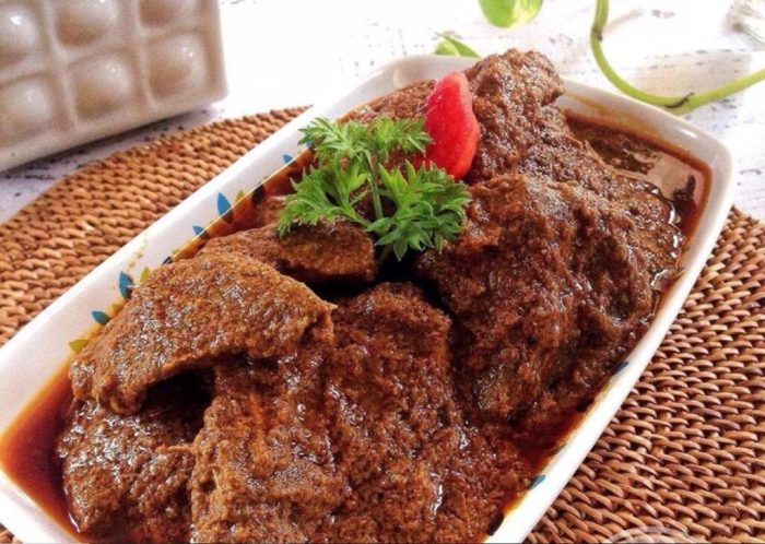 Rendang daging sapi padang bumbu resep enak dijamin
