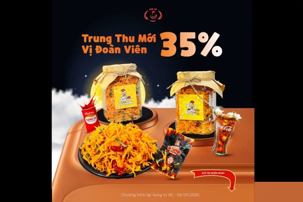 TRUNG THU MỚI, VỊ ĐOÀN VIÊN CỰC CHÁY CÙNG KHÔ GÀ POLY! 2 TRUNG THU MỚI, VỊ ĐOÀN VIÊN CỰC CHÁY CÙNG KHÔ GÀ POLY!