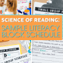 Science Of Reading: Sample Literacy Block Schedule - Lucky Little Learners