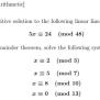 Solved Exercise IV : Modular Arithmetic] 1. Find The | Chegg.com