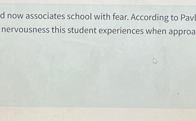 Solved A Student Is Bullied At School And Now Associates | Chegg.com