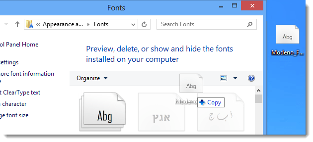 How to Install Custom Fonts in Window 7 or Window XP