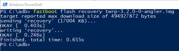 تحميل ريكفري TWRP v3.7.1 مع الدليل الكامل للتثبيت على أجهزة اندرويد للمبتدئين! 8 Install TWRP Recovery on Android Devices using Fastboot 2