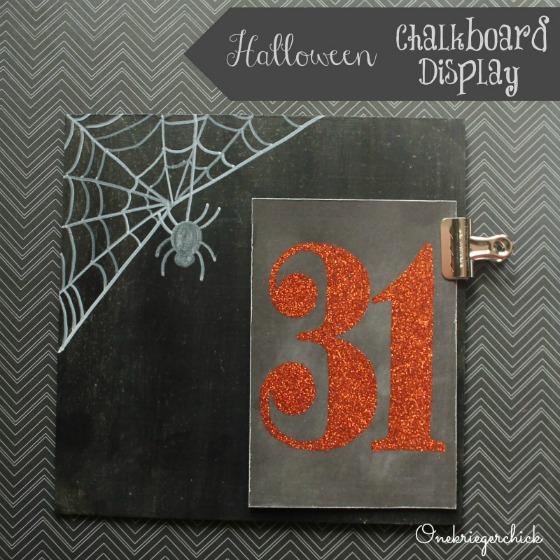 slider Easy Chalkboard display...so cute!
