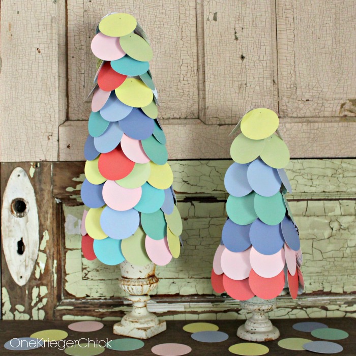 Spring Pastel Confetti Trees