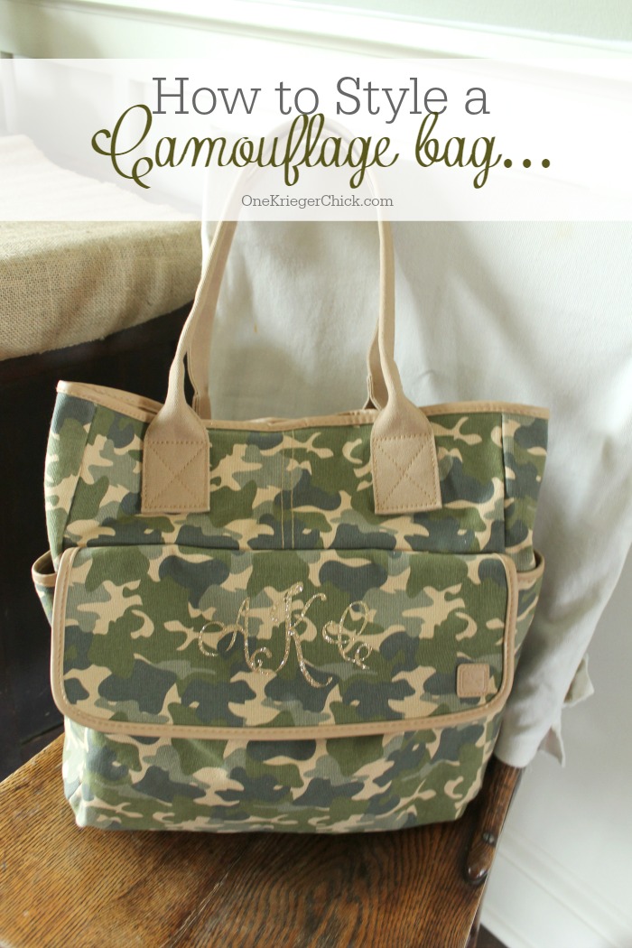 How to style a Camouflage bag-OneKriegerChick.com