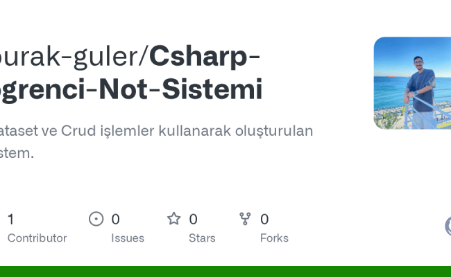 GitHub - Burak-guler/Csharp-ogrenci-Not-Sistemi: Dataset Ve Crud ...