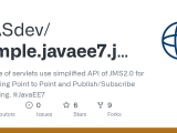 Github Wasdev Sample Javaee7 Jms A Couple Of Servlets Use Simplified