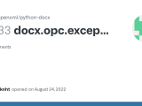 Docx Opc Exceptions Packagenotfounderror Issue 1133 Python Openxml