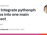 Integrate Pythonph Repos Into One Main Project Issue 19 Pythonph