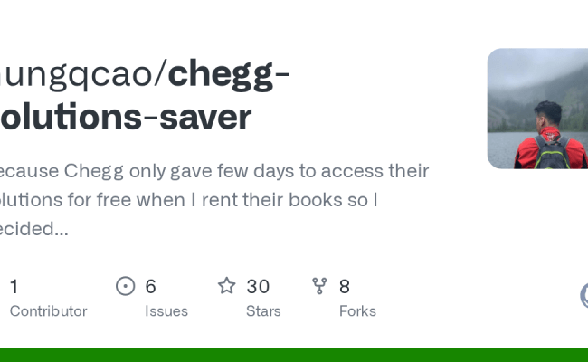 GitHub - Hungqcao/chegg-solutions-saver: Because Chegg Only Gave Few ...