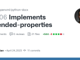 Implements Extended Properties By Axdsan Pull Request 1206 Python